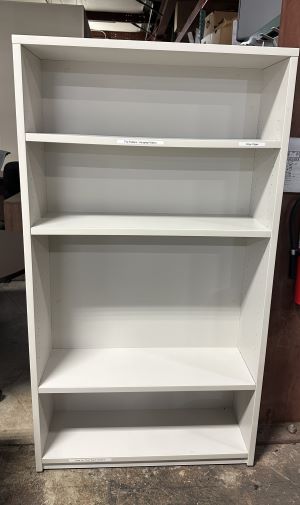 67" White Bookcase